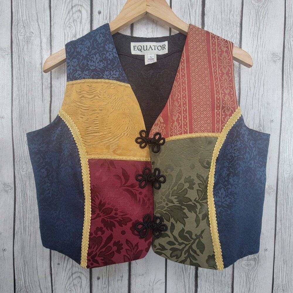 Vintage Equator Patchwork Vest